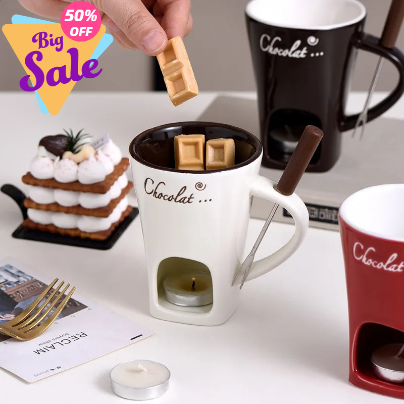 Fondue Pot Ceramic - 130 мл кружка для шоколадного фондю,