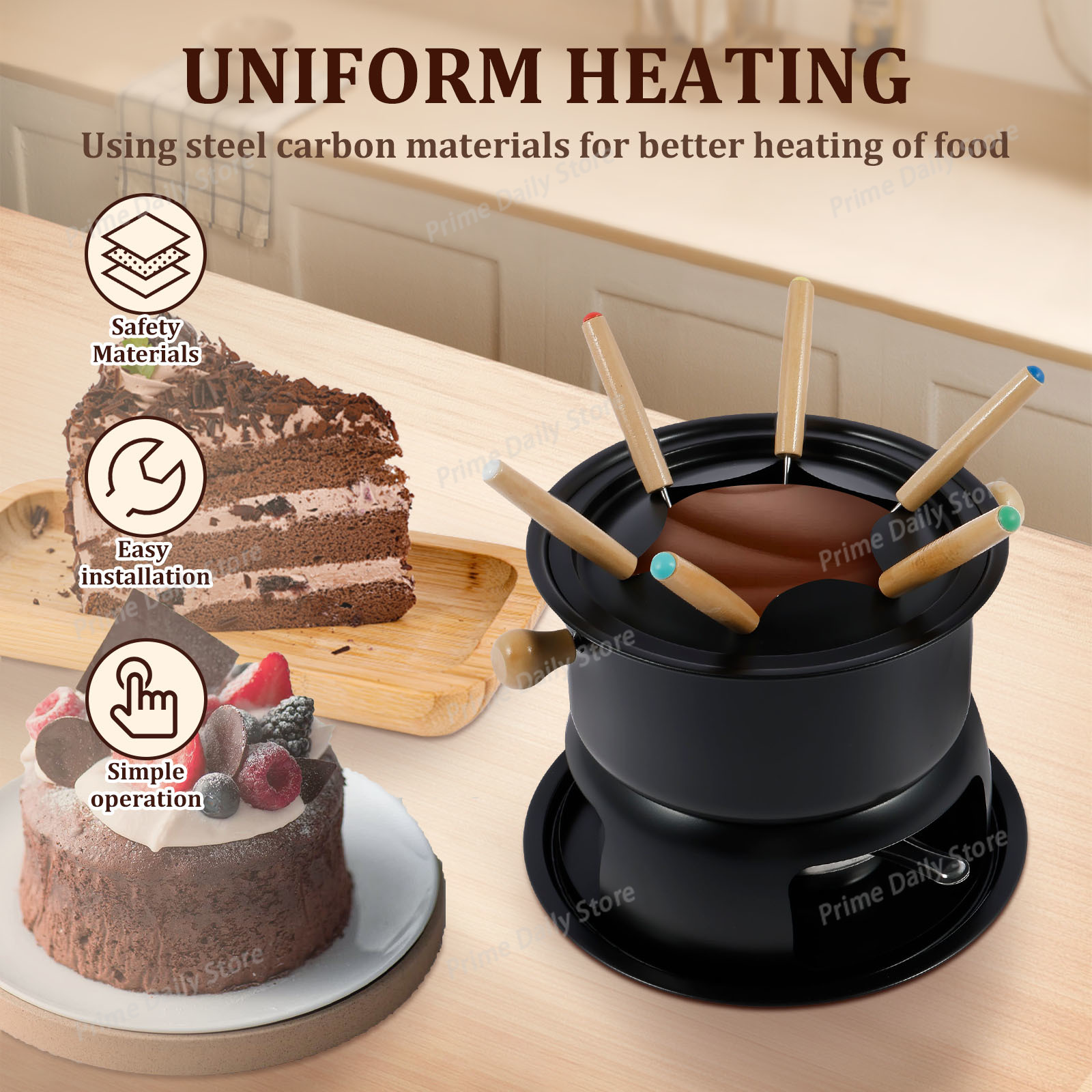 Fondue Pot Ceramic - Керамическая чаша для шоколадного фондю с
