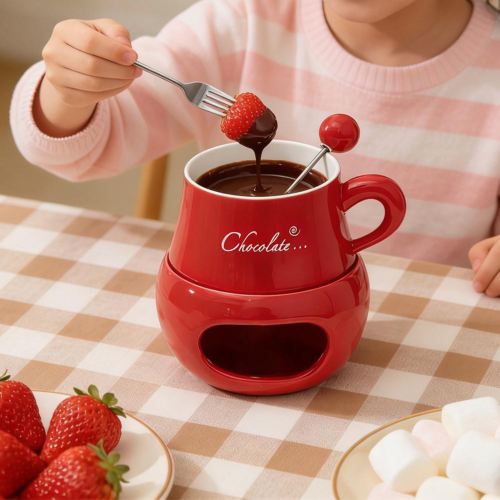 Fondue Pot Ceramic - Керамическая чаша для шоколадного фондю с