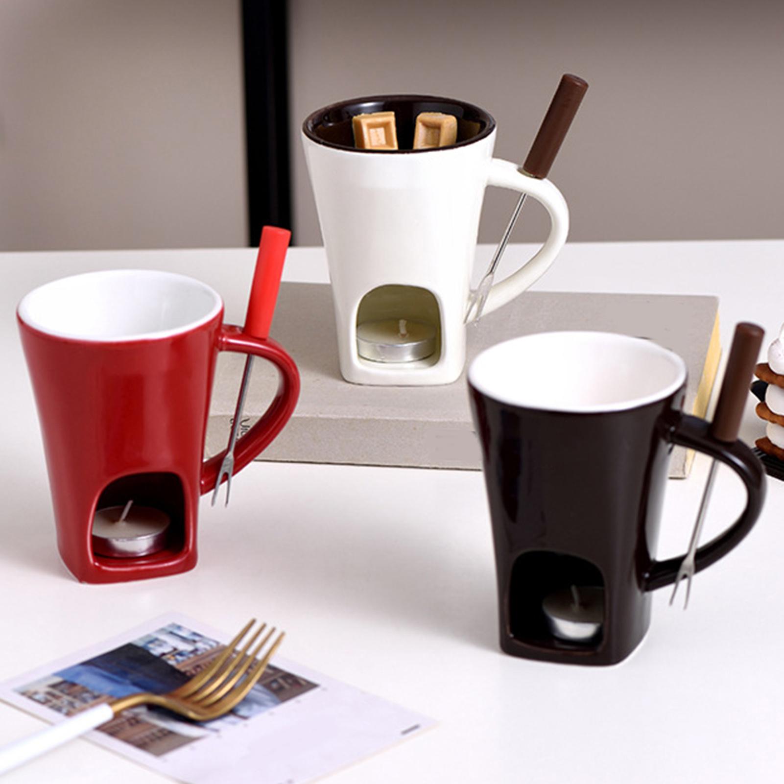 Fondue Pot Ceramic - Мини-шоколадный набор кружек для фондю с