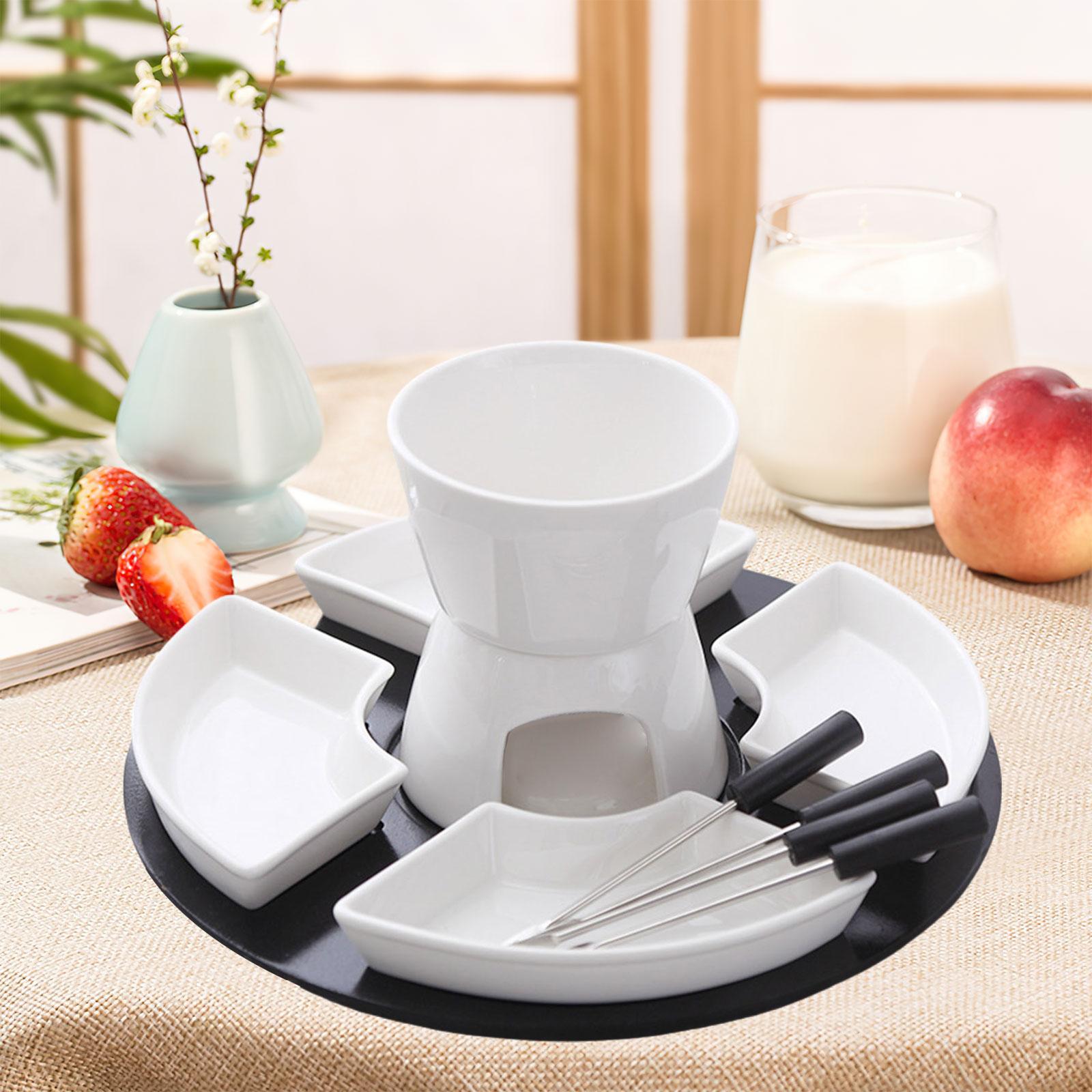 Fondue Pot Ceramic - Фарфоровая подставка для масла, керамический набор