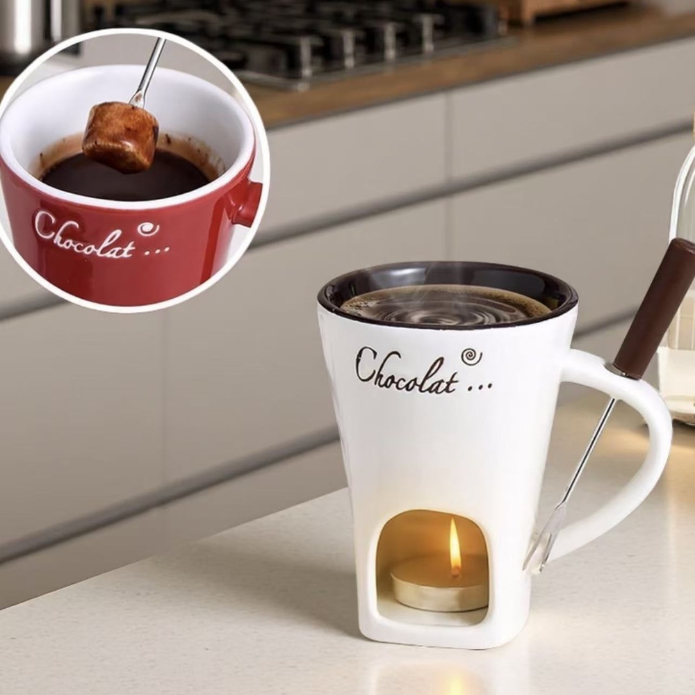 Керамическая кружка для шокола – обзор и цена Fondue Pot Ceramic