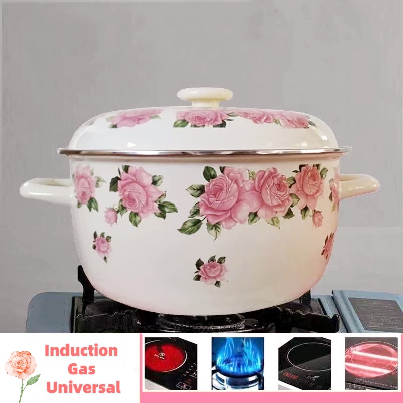 Утолщенная элегантная розовая  – обзор и цена Fondue Pot Ceramic
